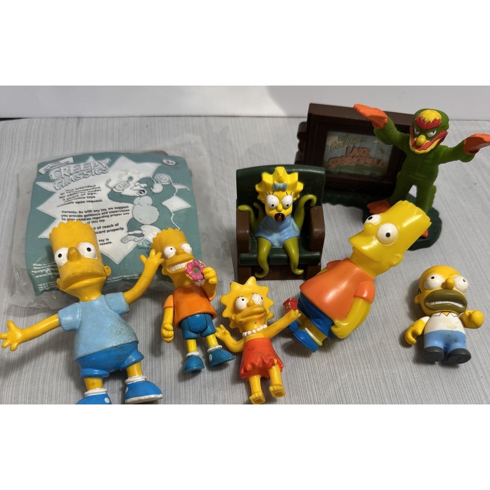 The Simpsons Vintage Burger King Mattel BART Night Light Lot